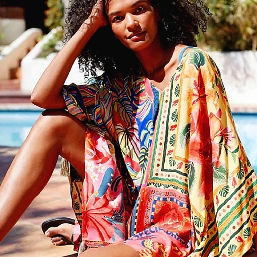 Farm Rio Tasseled Caftan
